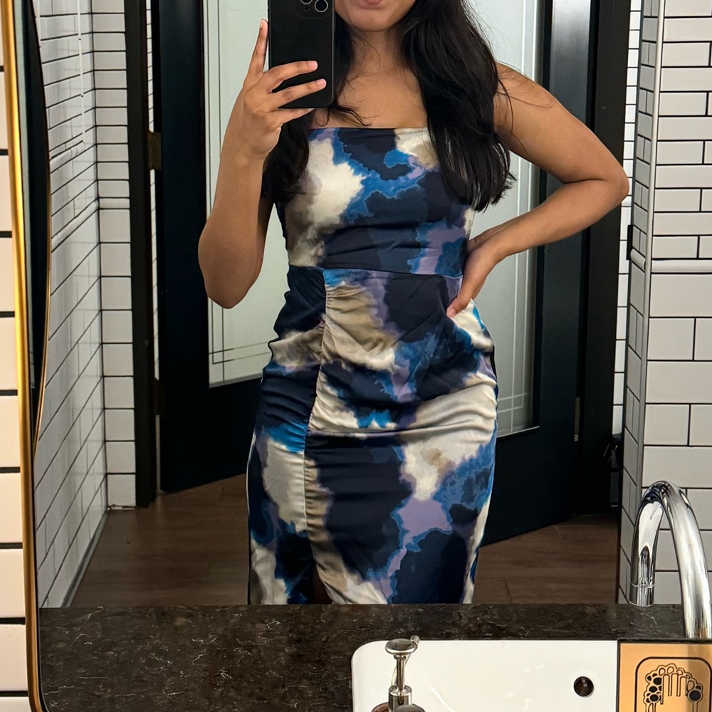 Y2K Tie-dye midi Dress